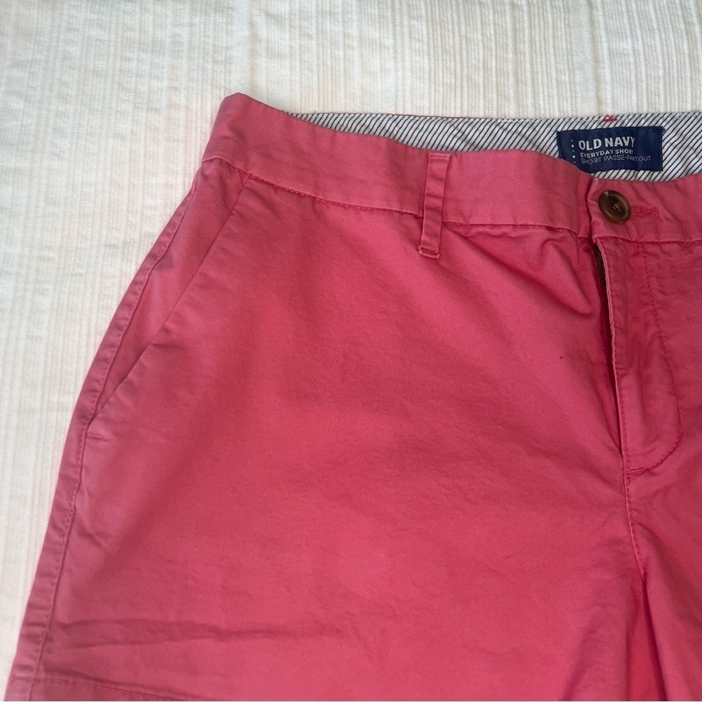 2/$30 Old Navy Pink Bermudas Tailored Chino Shorts - Picture 3 of 10
